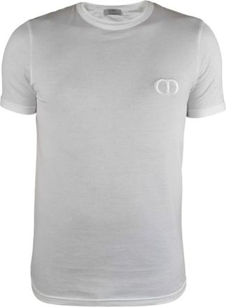 Dior CD Icon T-shirt - Heren - T-shirts - Wit - XS - Katoen - Tops