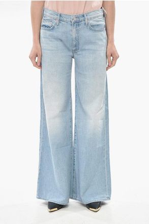 Mother SUPERIOR Wide-Leg High-Waist Jeans With Light Wash size 29
