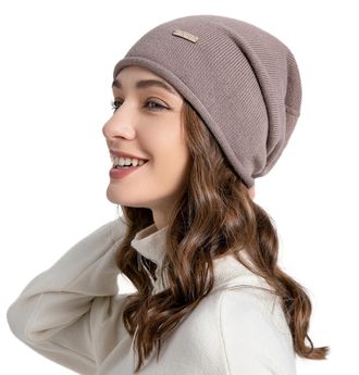 Comilaka Berretto Donna Cappello Classico Invernale con Visiera Fiori Beret Elegante Lana Cappello