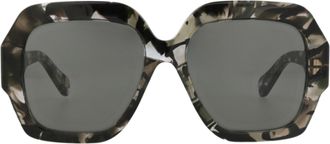 Chlo&eacute; Square-Frame Recycled Acetate Sunglasses