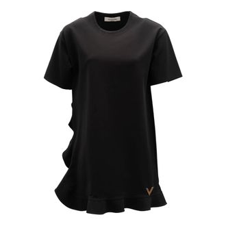 Valentino Garavani T-shirts - Dames - Jurken - Zwart - Maat: S