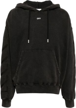 Off-white Katoenen sweatshirt - Heren - Hoodies - Zwart - XS - Katoen - Hoodies & sweatvesten
