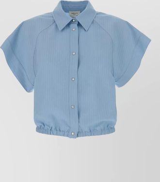 Jacob Cohen shirt pinstripes short sleeves elasticated hem