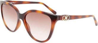 Ferragamo Womens Gancini 57Mm Sunglasses