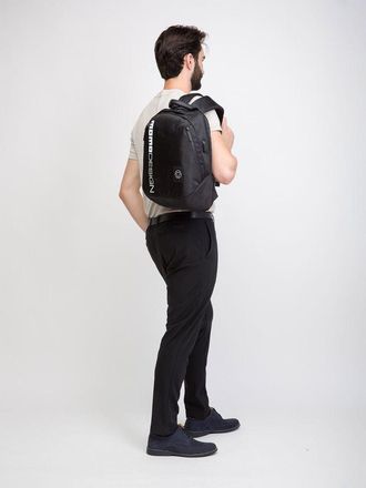 Momo Design Mens Backpack Black-Black Polyester Bags - Backpacks Black/black
