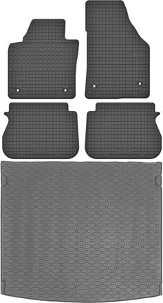 OEM Juego De Alfombrillas De Goma Para Coche Y Maletero Para Vw Caddy Iii Kombican (2004-2020)
