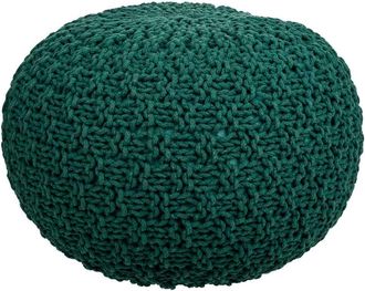 Wanderlust Deco Puff De Algod&oacute;n Trenzado 45x45x30