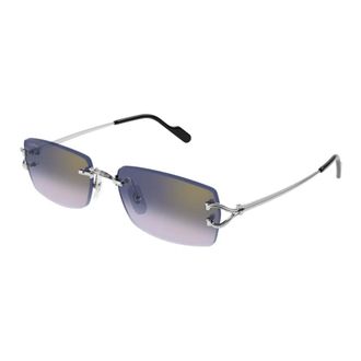 Cartier Sunglasses, unisex, Gray, Size: 56 MM Stylish Sunglasses for Chic Look