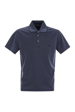 Fay Cotton Jersey Polo Shirt