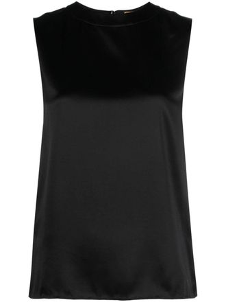Saint Laurent Zijden tanktop - Zwart