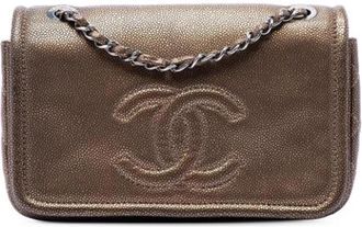 Chanel Pre-owned Shoulder Bag - Dames - Vintage Schoudertas - Bruin - ONE Size - Leer - Vintage