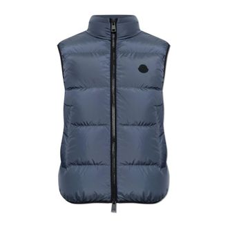 Moncler Heren, Jassen, Blauw, Maat: 3XL Leer