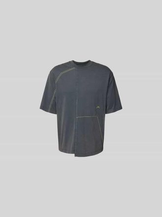 A-Cold-Wall* T-Shirt in asymmetrischem Design in Jeansblau, Gr&ouml;&szlig;e XL