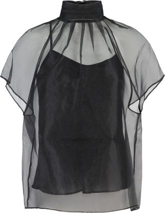 SIMKHAI Feyre top - women - Polyester/Polyester - S - Black