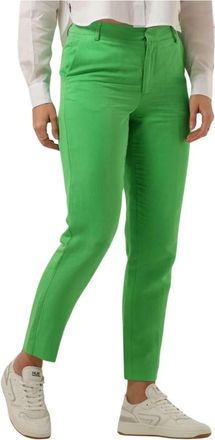 Scotch & Soda Slim Summer Event Broek - Dames - Slim Fit Broeken - Groen - W28 - Broeken