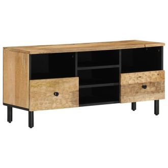 vidaXL Vidaxl - Mueble De Tv Madera Maciza De Mango 100x33x46 Cm