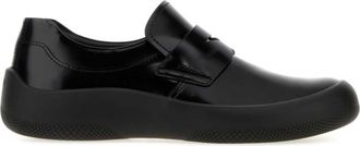 Prada Black Leather Loafers