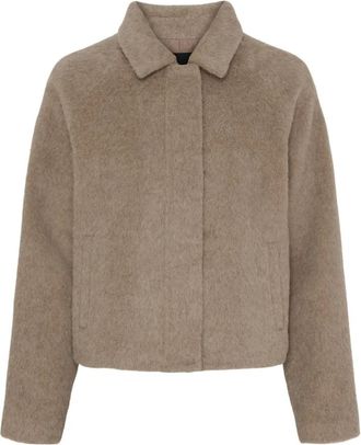 BTF-CPH Korte wollen jas - Dames - Jassen - Beige - 3XL - Wol - Jassen