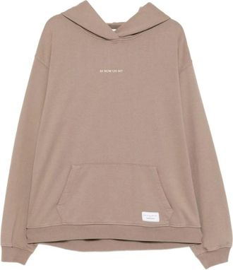 Ih Nom Uh Nit Logo Hoodie - Heren - Hoodies - Beige - L - Katoen - Hoodies & sweatvesten