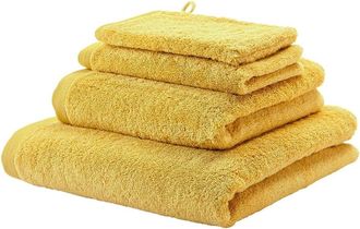 Aquanova Jacquard gewebtes Design Handtuch London Mimosa - in verschiedenen Grössen