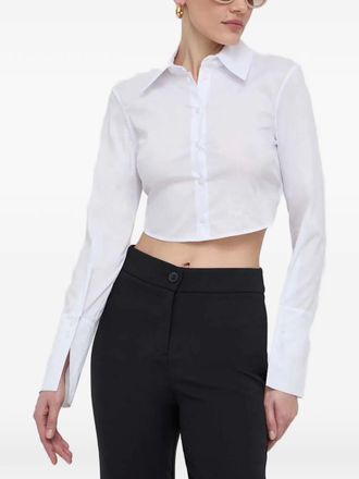Patrizia Pepe Blouse met open rug - Wit