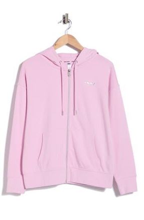 DKNY Bubble Logo Zip Hoodie in Pink Lavender at Nordstrom Rack, Size X-Large