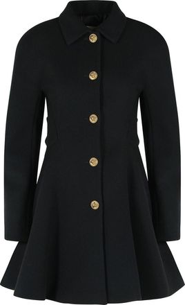Versace Black Wool Coat