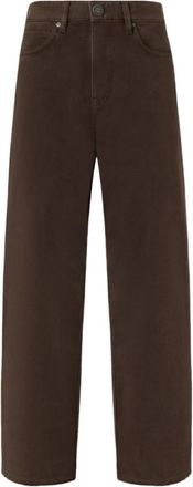 Pinko Brown Straight High Rise Jeans