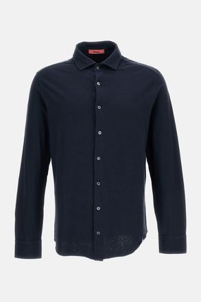 Drumohr Camicia Con Collo Alla Francese