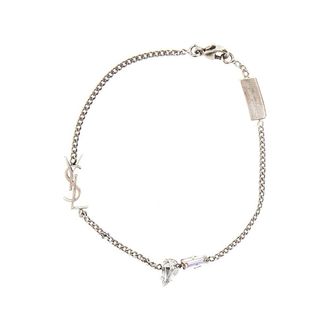 Saint Laurent Cassandre bracelet with strass Man S
