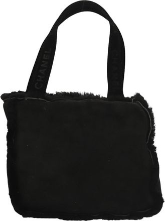 Chanel Black Wool Handbag (Pre-Owned)