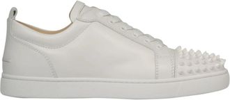 Christian Louboutin Louis Junior Spikes Sportschoenen - Heren - Sneakers - Wit - 39 EU - Leer - Schoenen