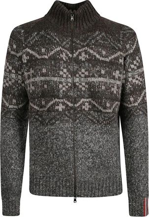 Amundsen & Scott Alpe Full-Zip - Heren - Vesten - Grijs - L - Wol - Truien & Vesten