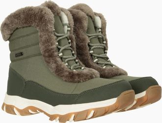 Mountain Warehouse Womens Mountain Warehouse Womens/Ladies Ohio Thermal Short Shaft Snow Boots - Green - Size: 5