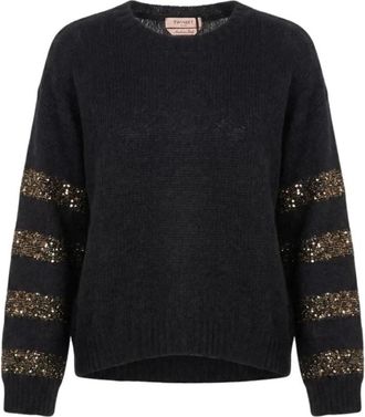 Twinset Donna, Maglie, Nero, M, new