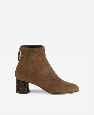 A Gold E Womens Veta Precious Boots In Brown Suede