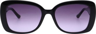 Florence By Mills 56mm Square Sunglasses in Gloss Black at Nordstrom