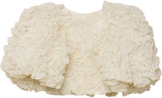By Ti Mo Elegant Organza Top - Dames - Blouses - Wit - M - Organza - Overhemden