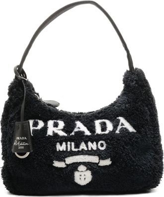 Prada 2000 Terry 2000 Re-Edition schoudertas - Zwart