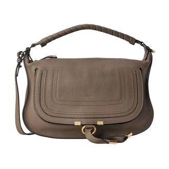 Chlo&eacute; Marcie Small Shoulder Bag - female - Chlo&eacute; - Handbags - Beige - ONE SIZE - Bags