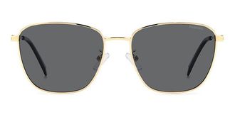 Polaroid PLD 4159/G/S/X Asian Fit J5G/M9 Mens Sunglasses Gold Size 56