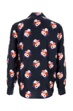 Fendi Fs1355ay4b F0znz Abisso Exterior: Silk Camicie Shirt