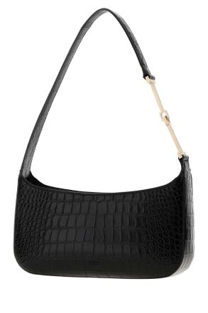 Tom Ford Crocodile-Embossed Shoulder Bag - Black