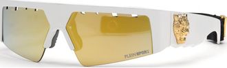 Plein Sport Mens SSP006V715WWG SSP006V71 71 5WWG Sunglasses - White - One Size