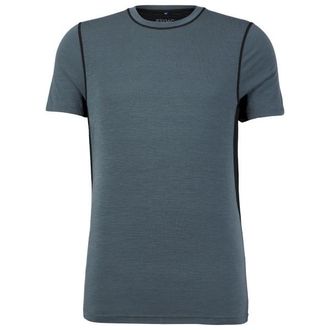 Stoic MerinoMesh150 SadjemSt. T-Shirt Merinoshirt f&uuml;r Herren | blau
