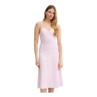Elisabetta Franchi Dames, Jurken, Roze, Maat: L Leer