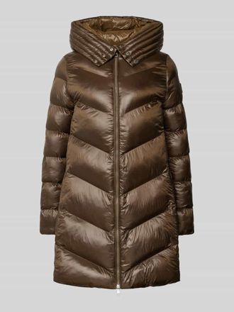 HUGO BOSS Steppmantel mit Kapuze Modell Petrana in Oliv, Gr&ouml;&szlig;e 38