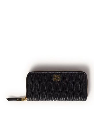 Miu Miu LARGE NAPPA MATELASSE WALLET - Miu Miu - Woman