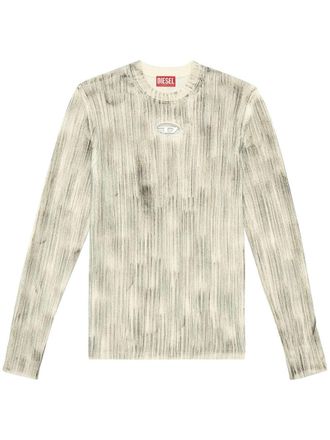 Diesel Maglione K-Zacky-C a coste - Toni neutri