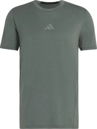 adidas D4T Workout 3 Stripes T-Shirt Funktionsshirt f&uuml;r Herren | oliv